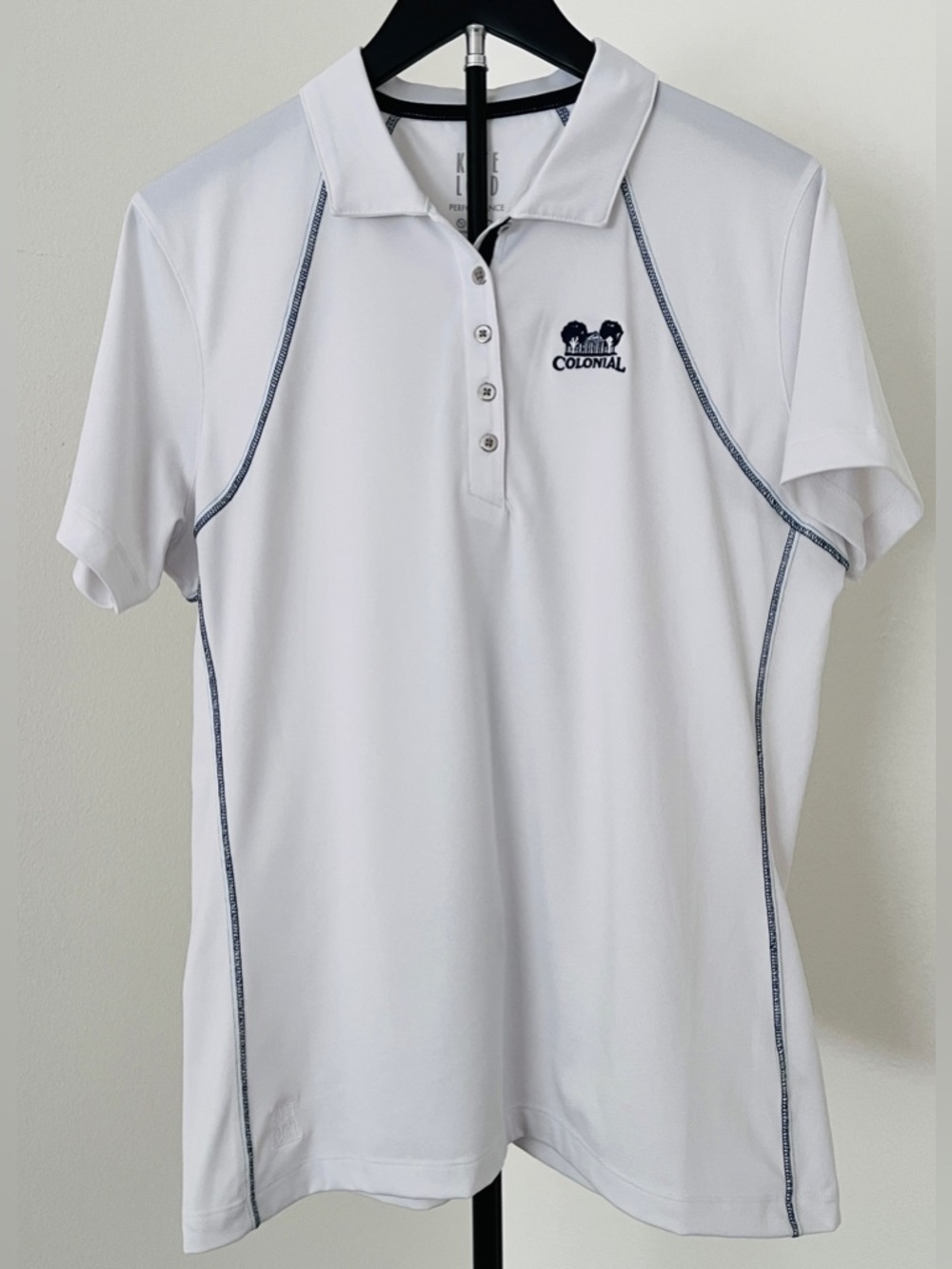 🏌️♀️ Colonial Country Club White Women's Performance Golf Polo